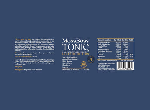 Moss Boss Tonic Lion's Mane & Blueberry Limited Edition