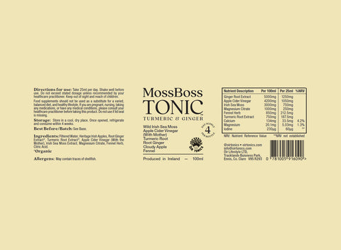 Moss Boss Tonic Turmeric & Ginger