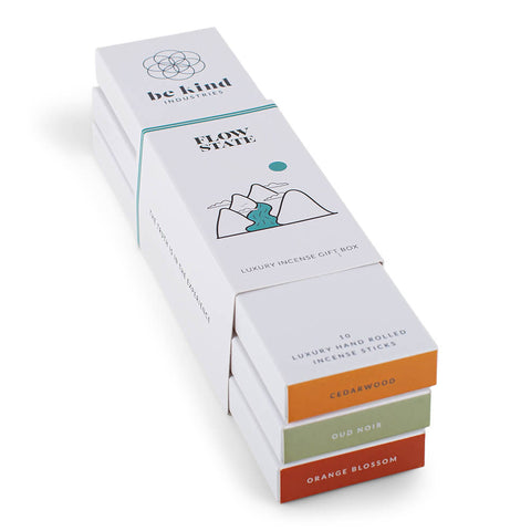 Be kind flow state gift set incense x3 pk